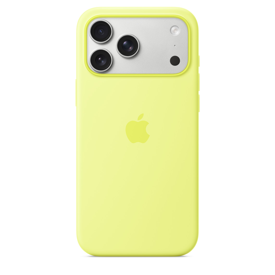 Originální kryt Silicone Case with MagSafe pro Apple iPhone 17 Pro Max, neon yellow
