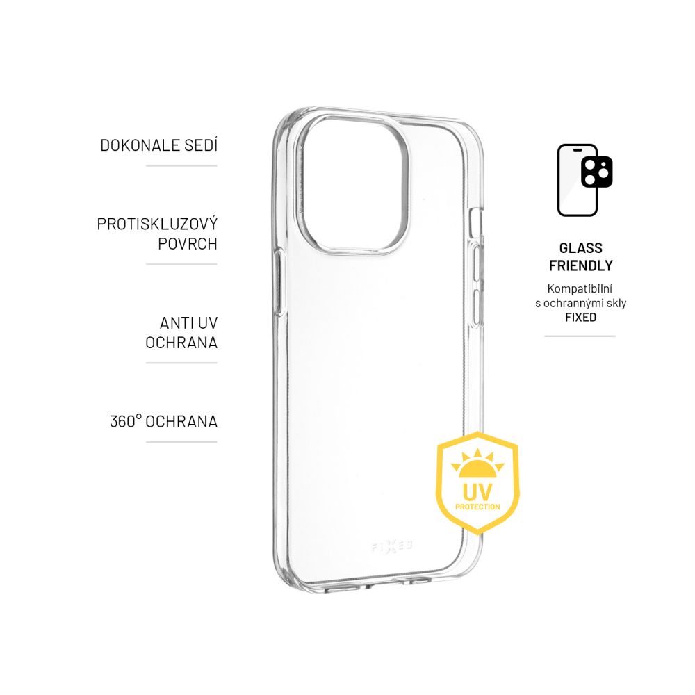 TPU gelový kryt FIXED Story AntiUV pro Samsung Galaxy S26 Edge, čirý