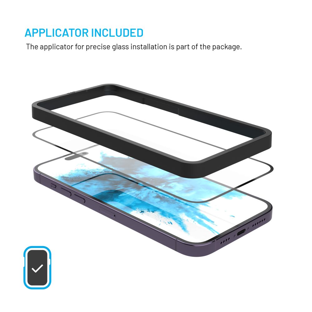 Tvrzené sklo FIXED Full-Cover s aplikátorem pro Samsung Galaxy A17 4G/5G, 2ks, černé