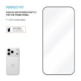 Tvrzené sklo FIXED Full-Cover s aplikátorem pro Apple iPhone 17 Pro, 2ks, černé