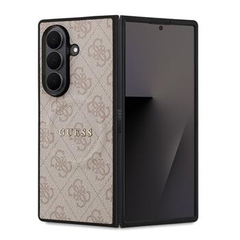 Zadní kryt Guess PU Leather 4G Colored Ring Magnetic pro Samsung Galaxy Z Fold7, růžová