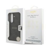 Guess PU Leather 4G Colored Ring Magnetic Zadní Kryt pro Samsung Galaxy Z Fold 7 Black