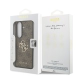 Guess PU 4G Metal Logo Zadní Kryt pro Samsung Galaxy Z Fold 7 Brown
