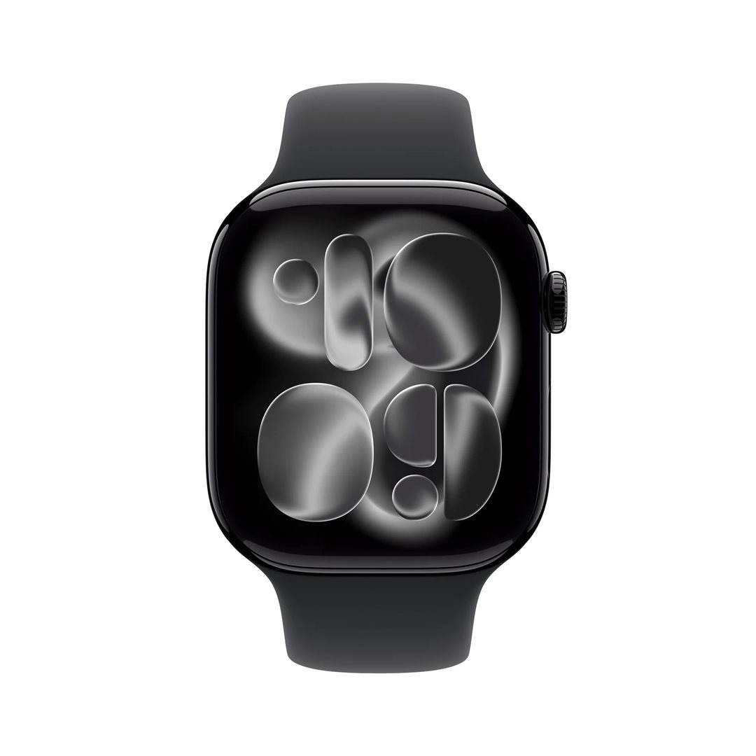Apple Watch S11 Cell - 46mm Sport Band klavírně černé/černé M/L