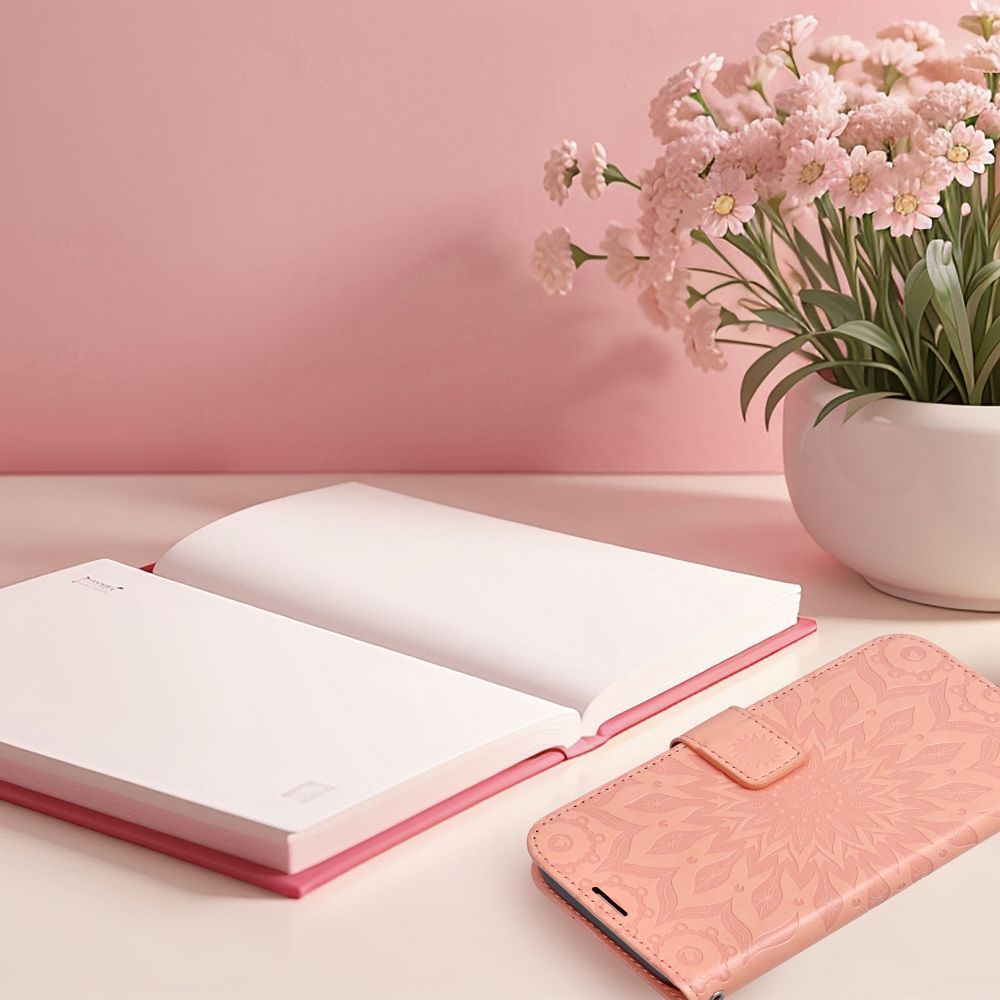 MEZZO Book case for IPHONE 17 mandala peach fuzz