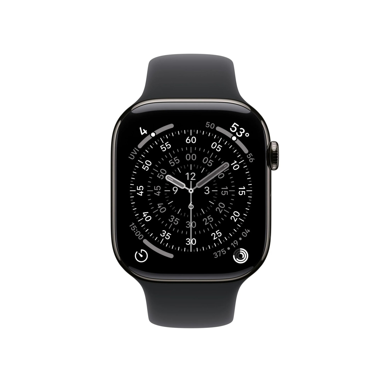 Apple Watch S11 Cell - 42mm Sport Band břidlicově šedé/černé M/L