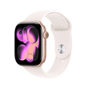 Apple Watch S11 - 46mm Sport Band růžově zlaté/světleruměné S/M