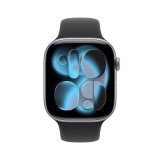 Apple Watch S11 - 42mm Sport Band vesmírně šedé/černé S/M
