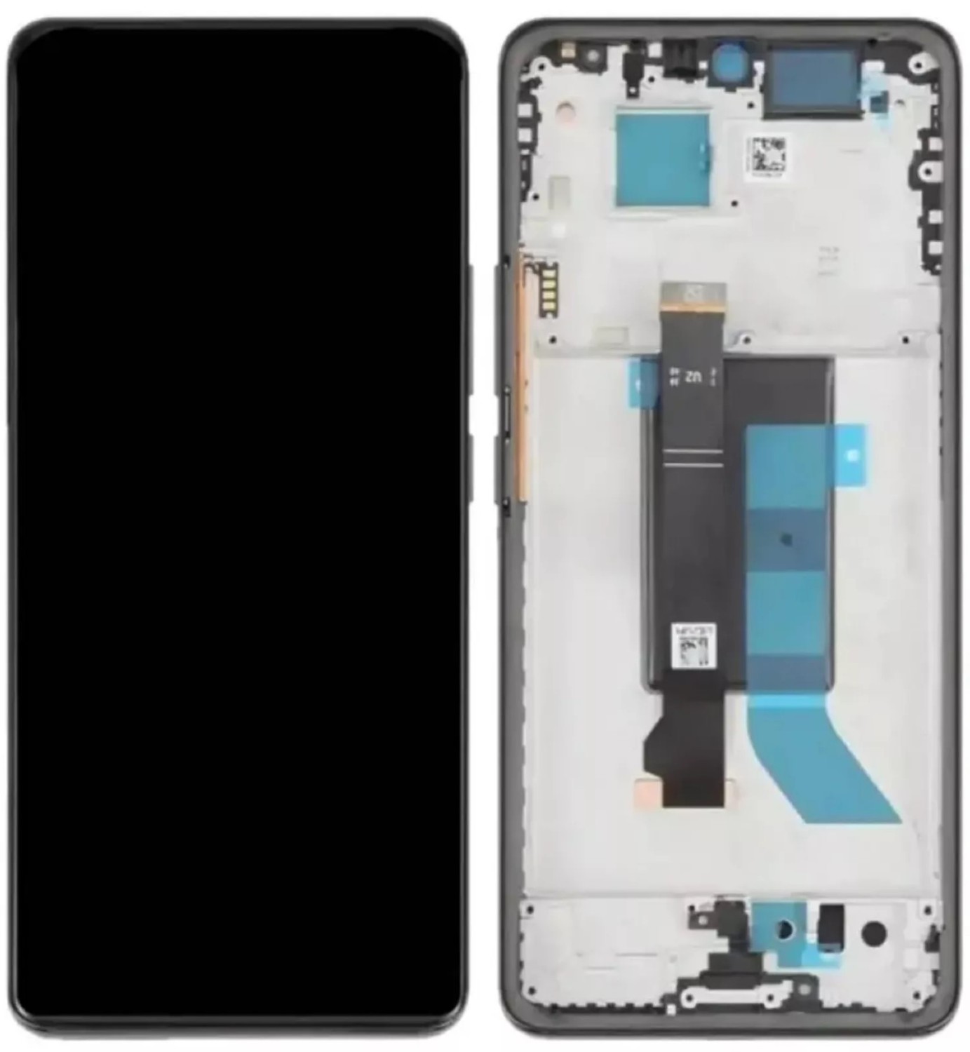 LCD display + dotyková deska + přední kryt pro Note 14S, blue (Service Pack)