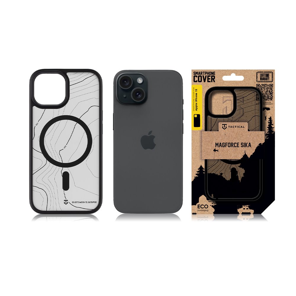 Tactical MagForce Hyperstealth Sika Kryt pro iPhone 15 Asphalt
