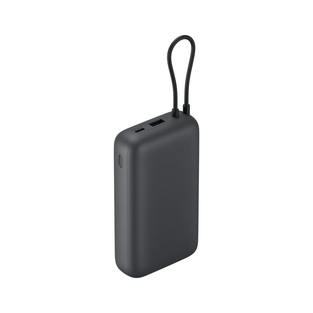 Xiaomi Powerbanka 22.5W 20000mAh s Integrovaným USB-C Kabelem tmavá šedá