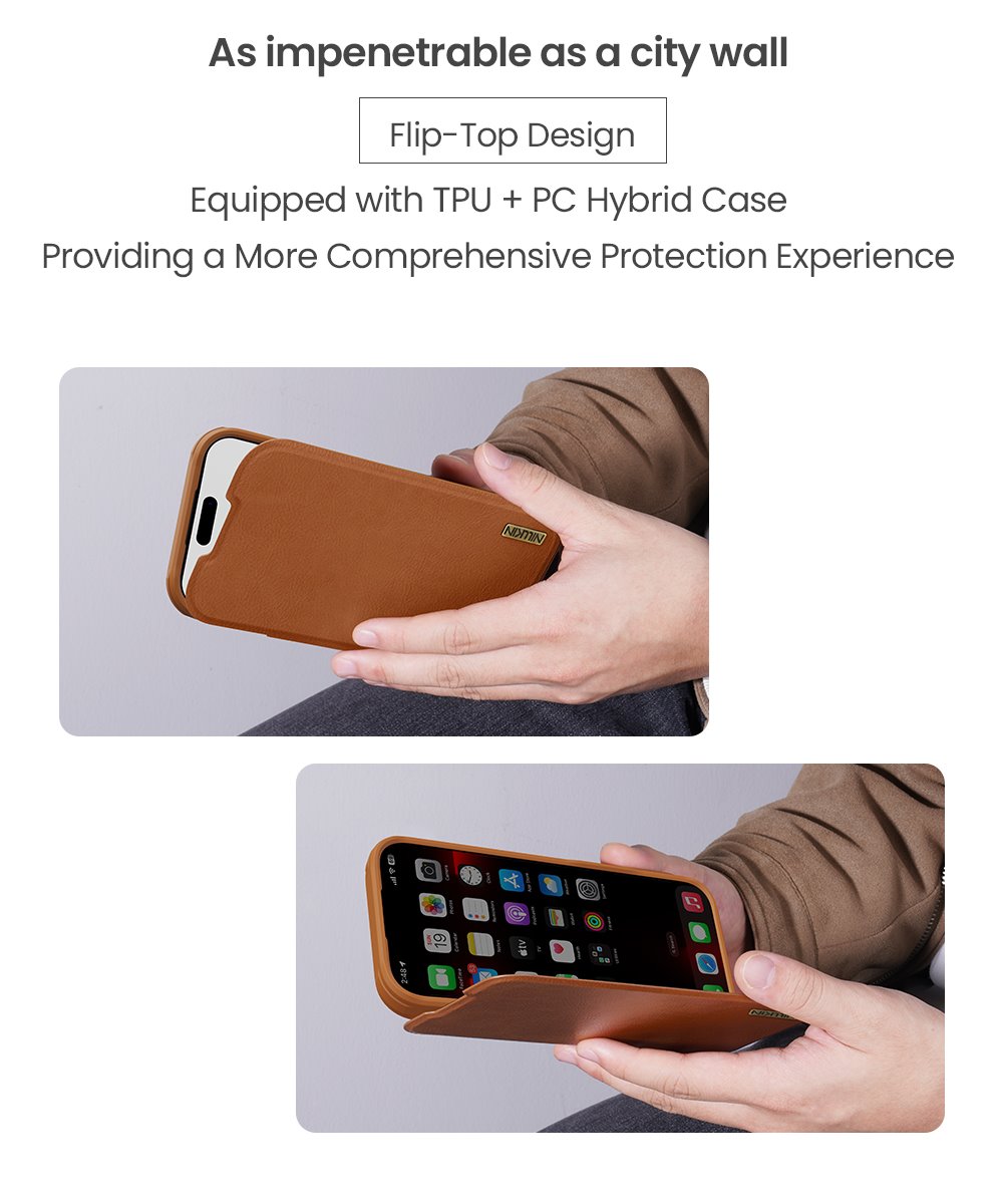Nillkin Qin Book PRO Pouzdro pro Apple iPhone 17 Pro Max Black