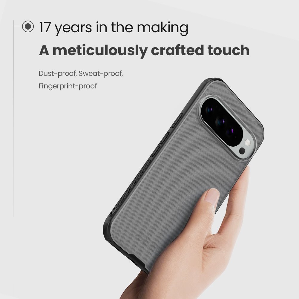 Nillkin Super Frosted PRO Zadní Kryt pro Google Pixel 10/10 Pro Transparent Black