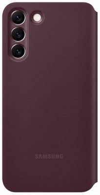 Flipové pouzdro Samsung EF-ZS906CEE Clear View pro Samsung Galaxy S22+, burgundy