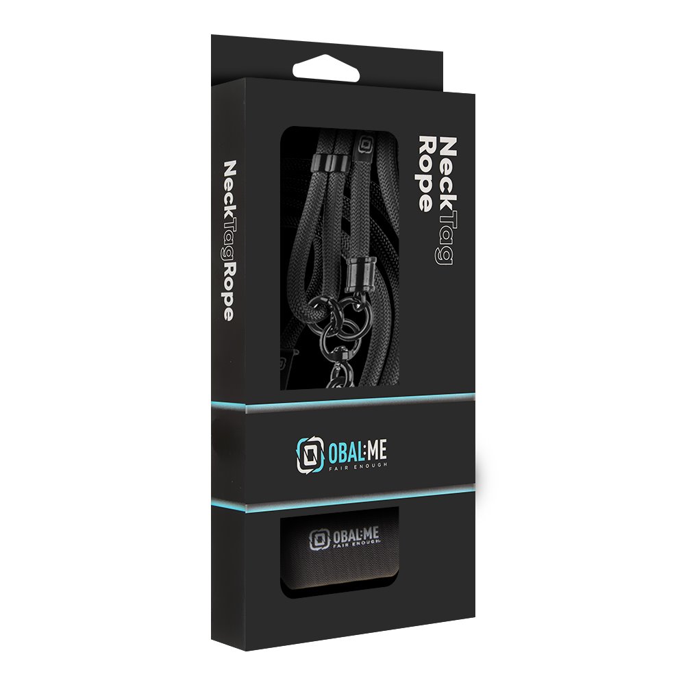 OBAL:ME NeckTag Popruh na Telefon Black