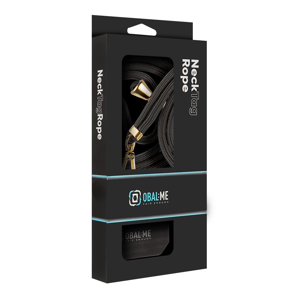 OBAL:ME NeckTag Allure Popruh na Telefon Black