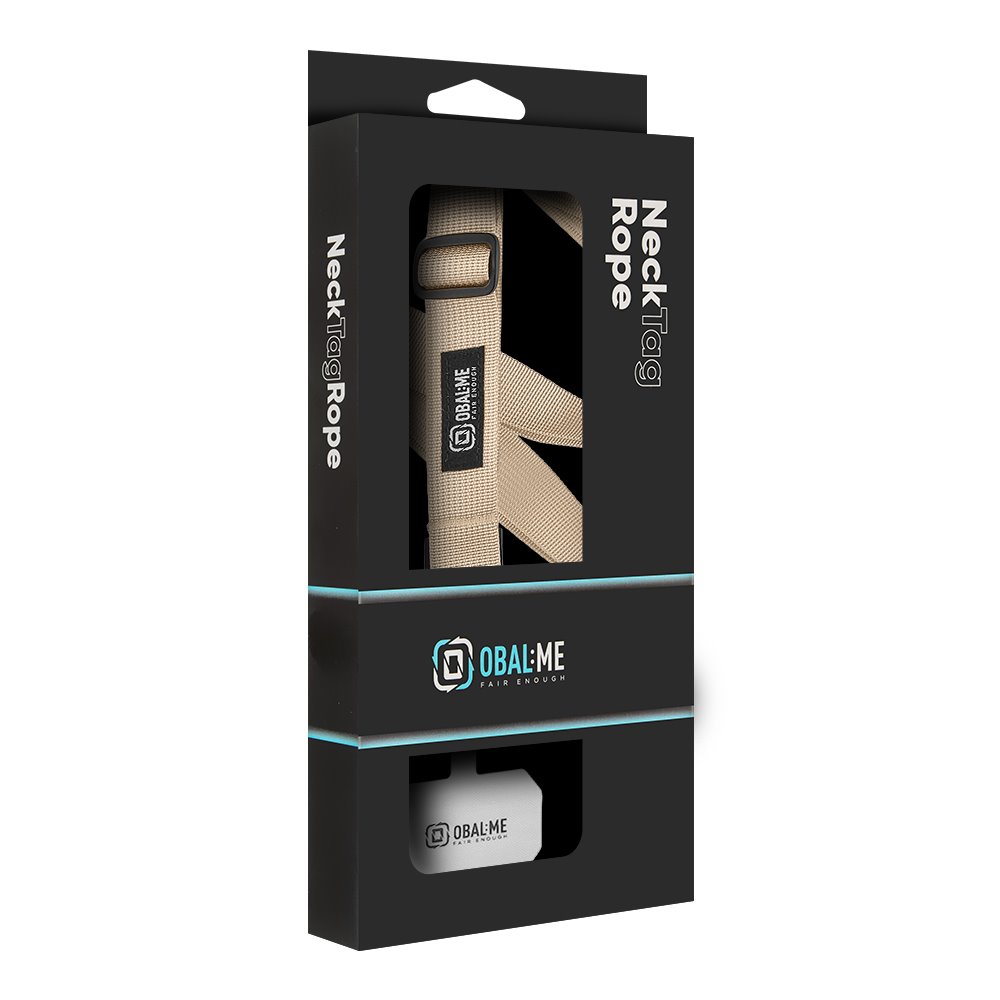 OBAL:ME NeckTag Ribbon Popruh na Telefon Ivory