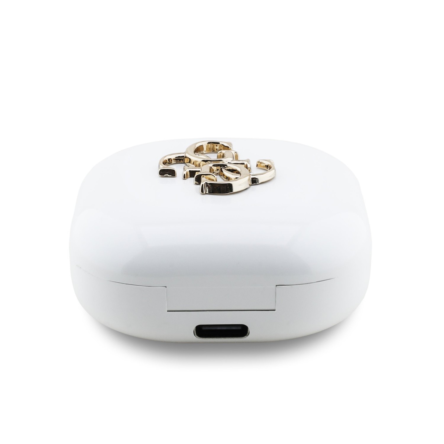 Guess 4G Metal Logo TWS Bezdrátová Sluchátka White