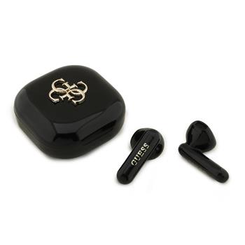 Bezdrátová sluchátka Guess 4G Metal Logo TWS, černá