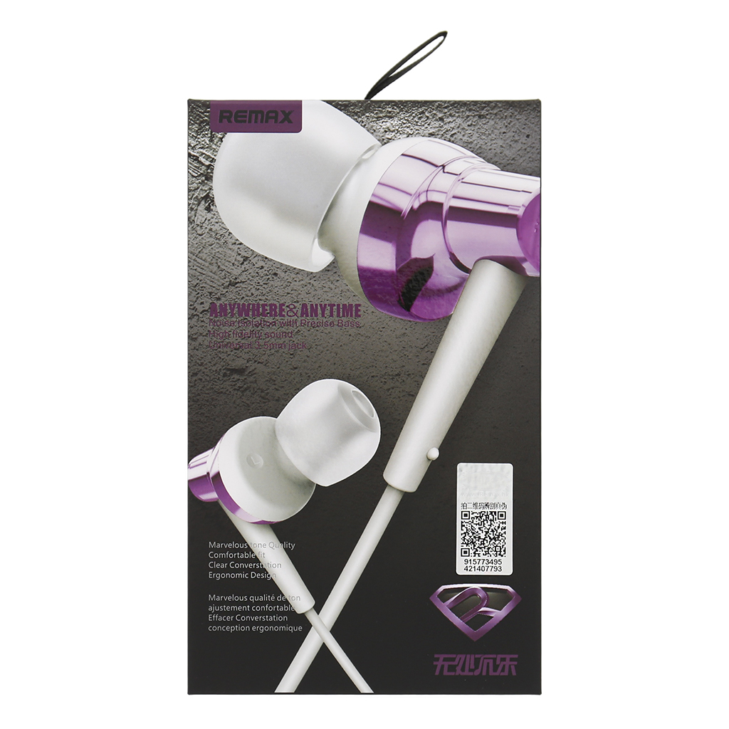 Remax RM575 Stereo Headset 3,5mm White/Purple