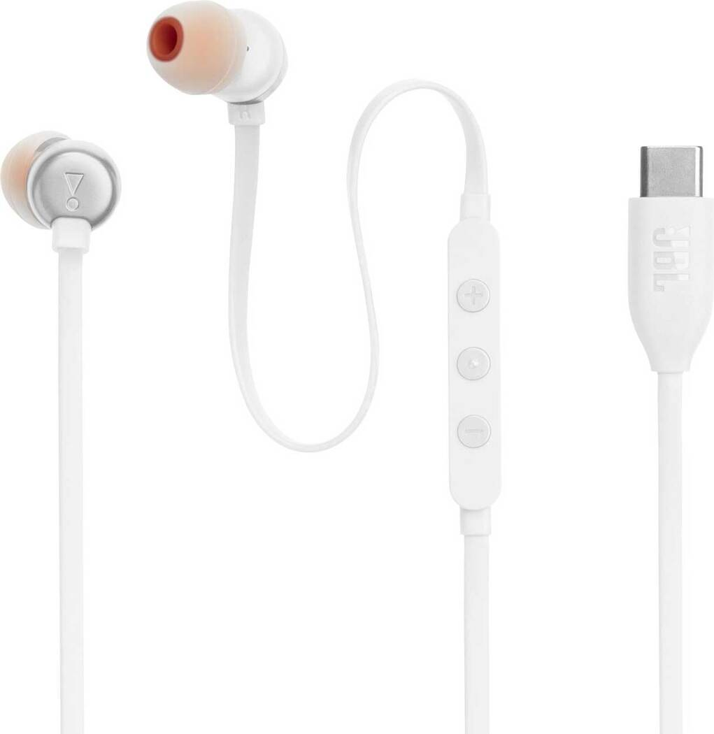 JBL Tune 310C In-Ear USB-C bílá