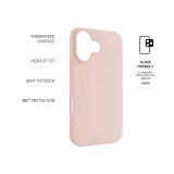 Zadní pogumovaný kryt FIXED Story pro Apple iPhone 17, růžový