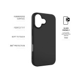 Zadní pogumovaný kryt FIXED Story pro Apple iPhone 17, černý