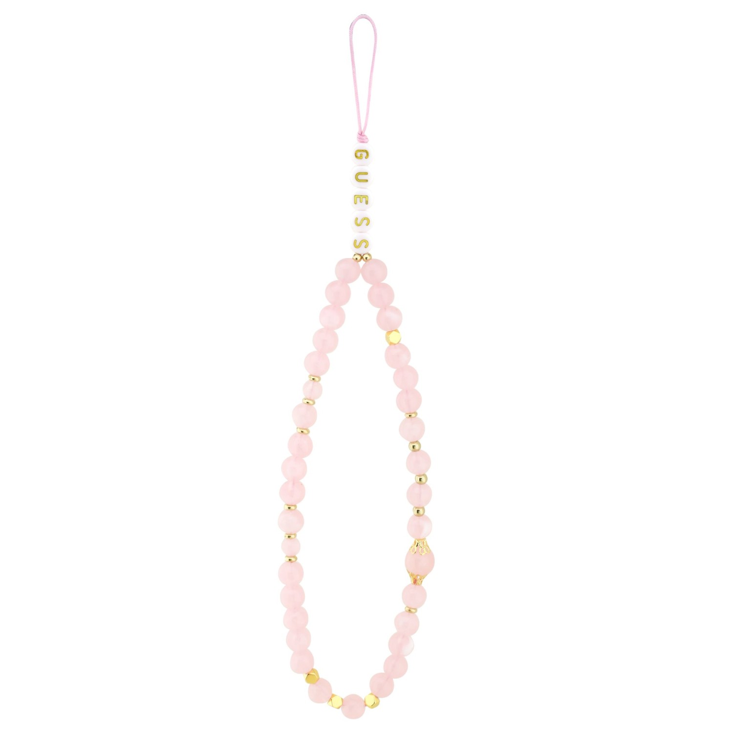 Guess PU 4G Metal Logo Strap Zadní Kryt pro iPhone Air Pink