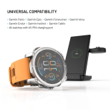 Stojánek FIXED Powerstation pro Garmin s bezdrátovým nabíjením až pro 3 zařízení, 15W+5W+2.5W, černá