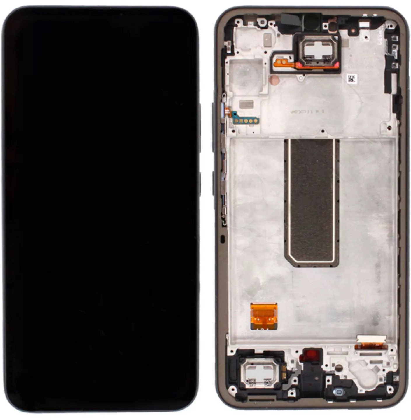 LCD display + dotyková deska + přední kryt pro Samsung Galaxy A34 5G, graphite