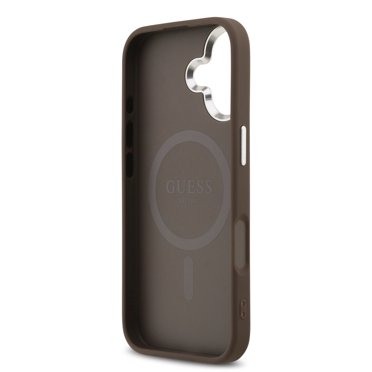 Guess 4G MagSafe Zadní Kryt pro iPhone 17 Brown