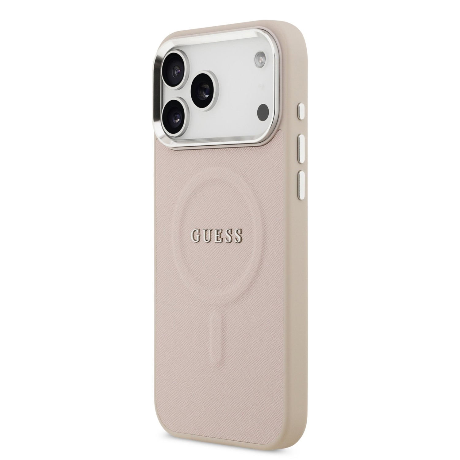 Guess PU Saffiano MagSafe Zadní Kryt pro iPhone 17 Pro Max Pink