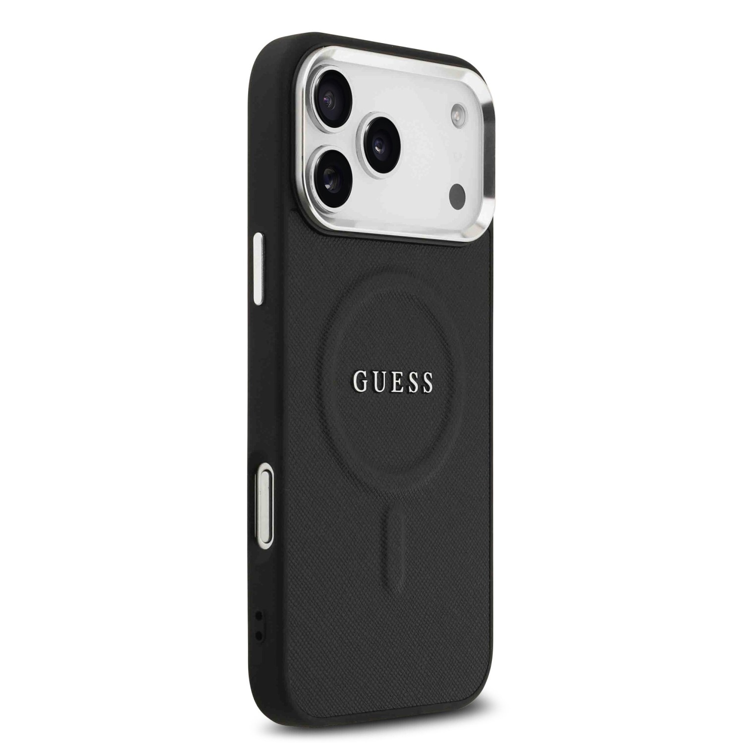 Guess PU Saffiano MagSafe Zadní Kryt pro iPhone 17 Pro Max Black