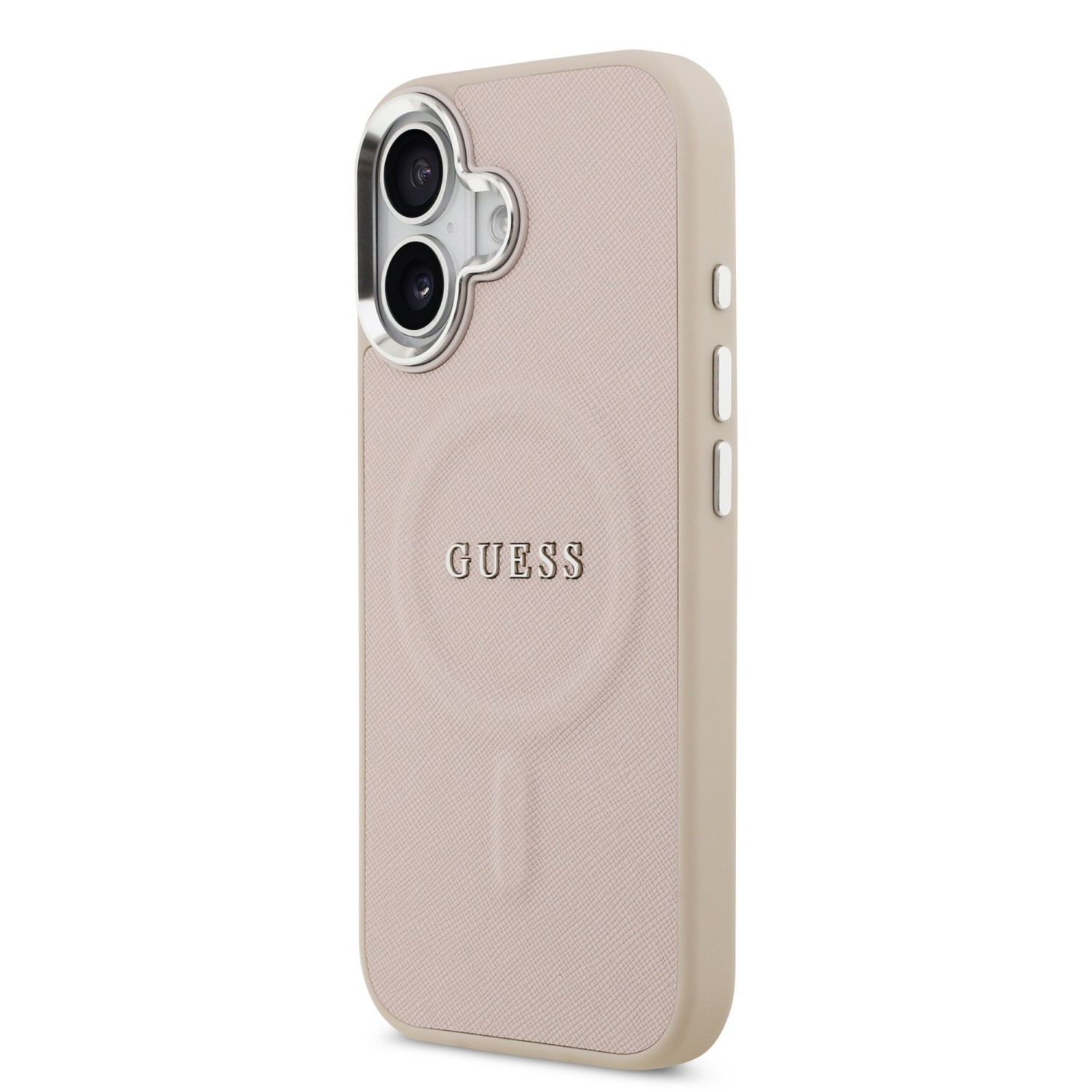Guess PU Saffiano MagSafe Zadní Kryt pro iPhone 17 Pink