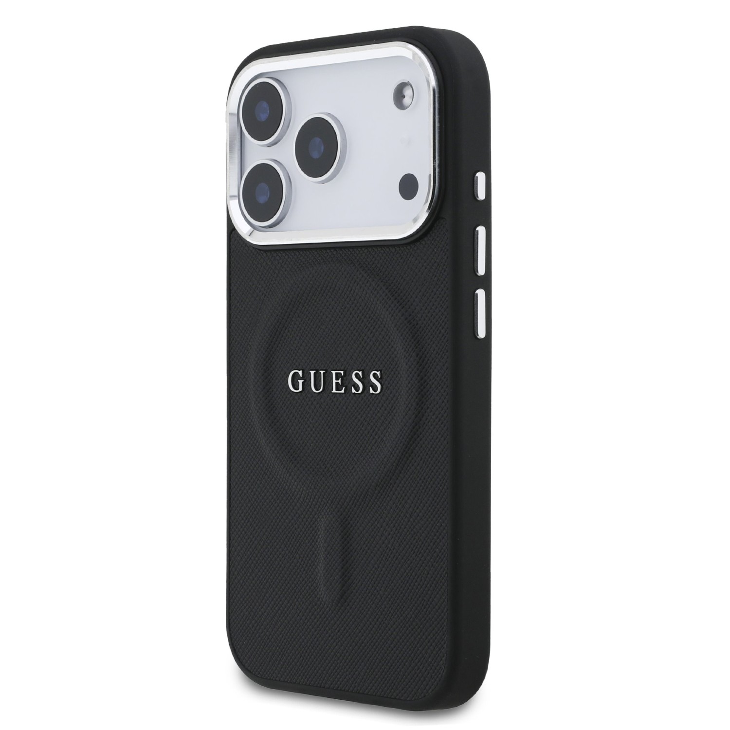 Guess PU Saffiano MagSafe Zadní Kryt pro iPhone 17 Pro Black