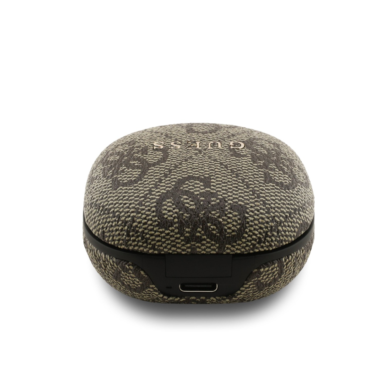 Guess PU 4G Script Logo ENC TWS Bezdrátová Sluchátka Brown