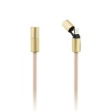 Guess Crossbody Popruh 4G Charm s Nabíjecím Kabelem USB-C/USB-C Beige