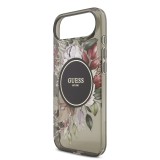 Guess IML Flowers Strap MagSafe Zadní Kryt pro iPhone Air Black