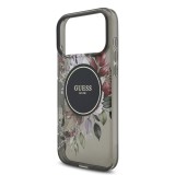 Guess IML Flowers Strap MagSafe Zadní Kryt pro iPhone 17 Pro Max Black