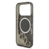 Guess IML Flowers Strap MagSafe Zadní Kryt pro iPhone 17 Pro Black