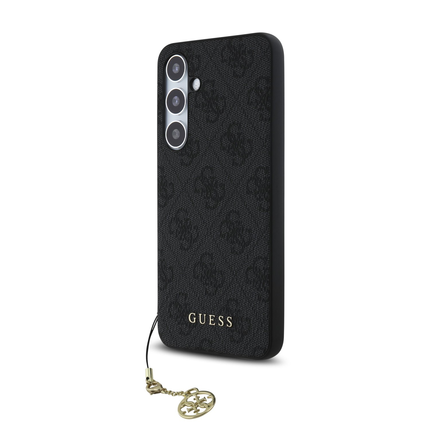 Guess 4G Charm Zadní Kryt pro Samsung Galaxy S24 FE Grey