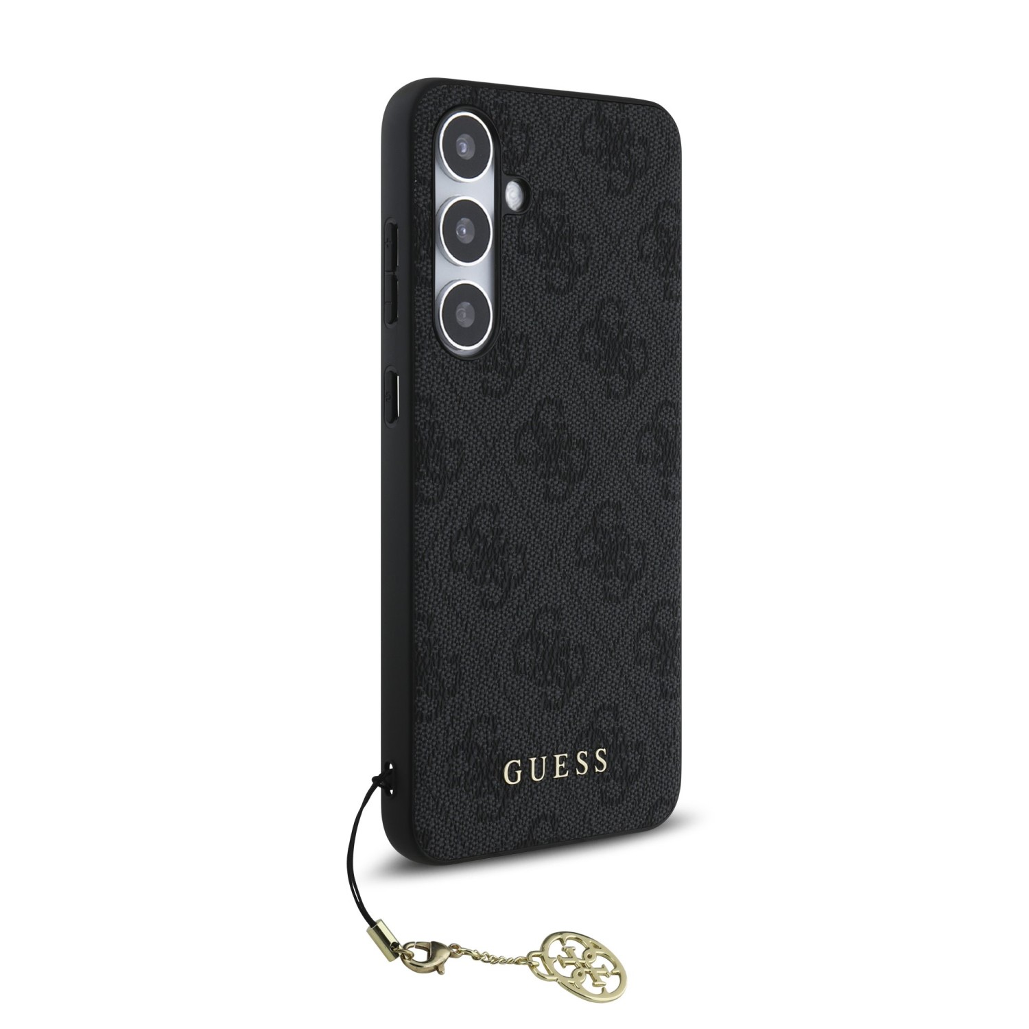 Guess 4G Charm Zadní Kryt pro Samsung Galaxy S24 FE Grey