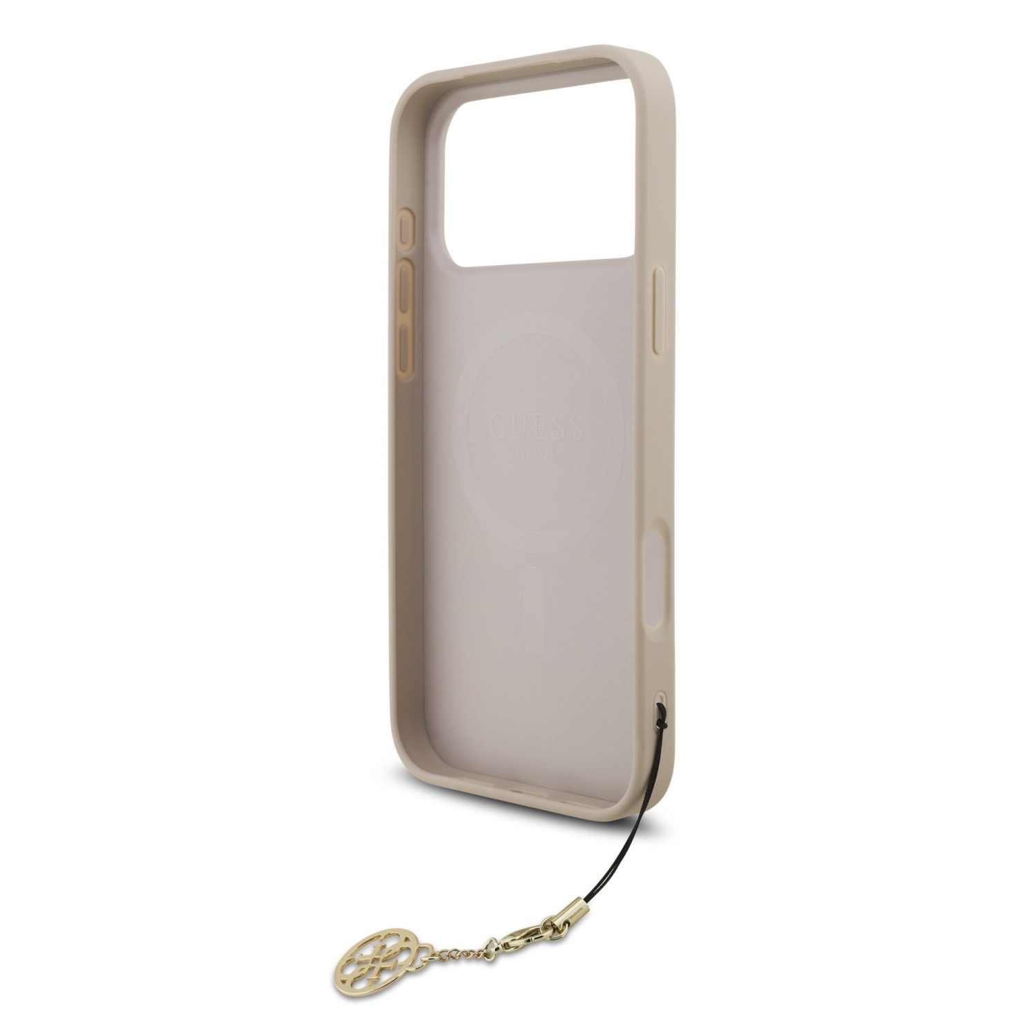 Guess 4G Charm Zadní Kryt pro iPhone 17 Pro Max Tone on Tone Pink