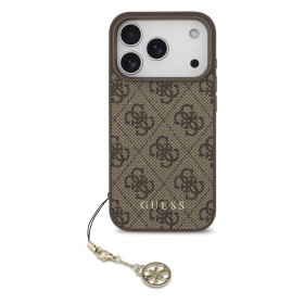 Zadní kryt Guess 4G Charm pro Apple iPhone 17 Pro, tone on tone brown