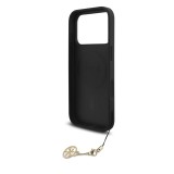 Guess 4G Charm Zadní Kryt pro iPhone 17 Pro Tone on Tone Grey