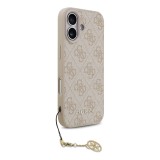 Guess 4G Charm Zadní Kryt pro iPhone 17 Tone on Tone Pink