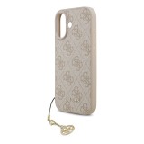 Guess 4G Charm Zadní Kryt pro iPhone 17 Tone on Tone Pink