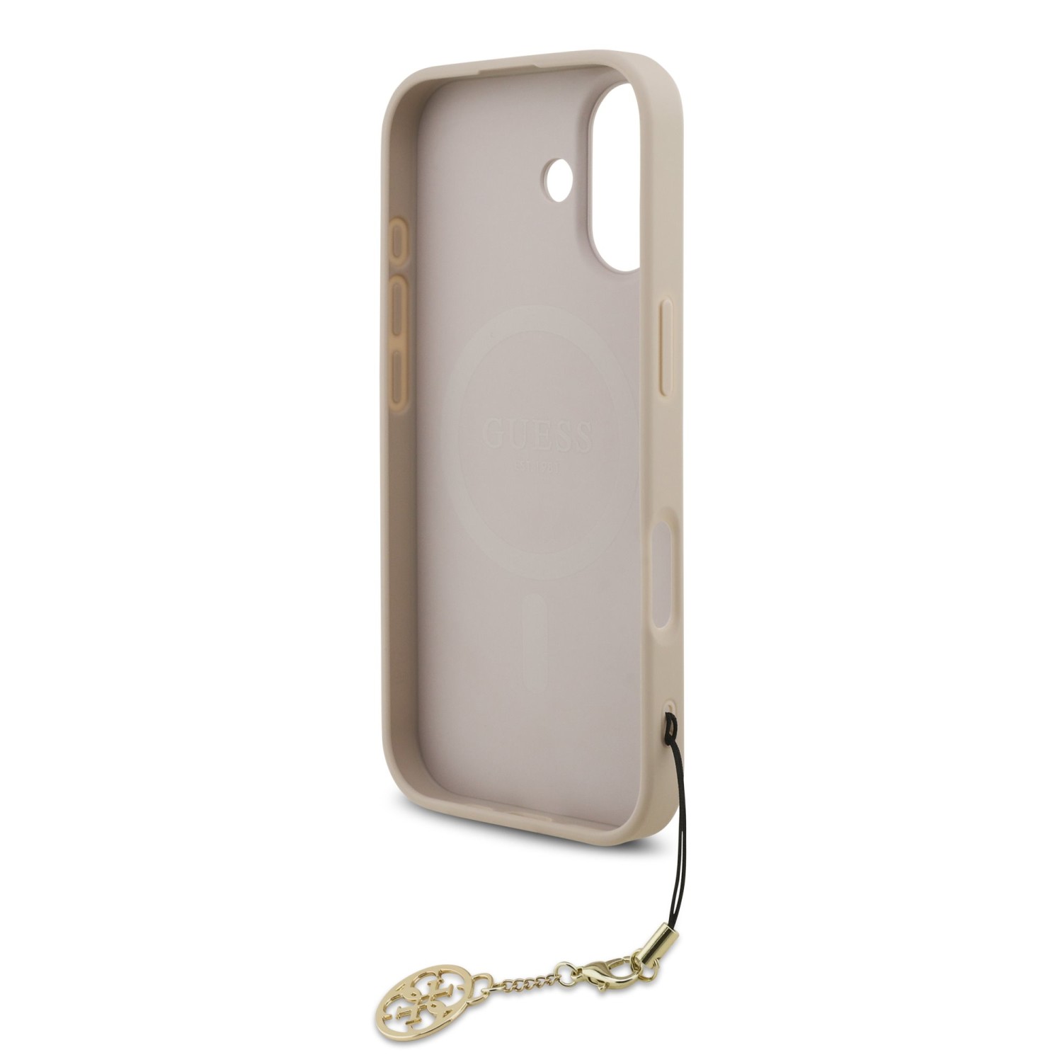 Guess 4G Charm Zadní Kryt pro iPhone 17 Tone on Tone Pink