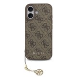 Guess 4G Charm Zadní Kryt pro iPhone 17 Tone on Tone Brown