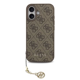 Zadní kryt Guess 4G Charm pro Apple iPhone 17, tone on tone brown
